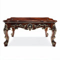 Table basse en bois avec finition dorée 120 x 70 x 45cm pour salon